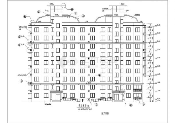 某地10层框架结构住宅建筑设计扩初图-图二