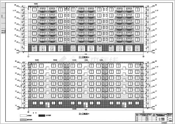 【广西】南宁市某地6+1层框架结构经济适用住房建筑设计扩初图-图一