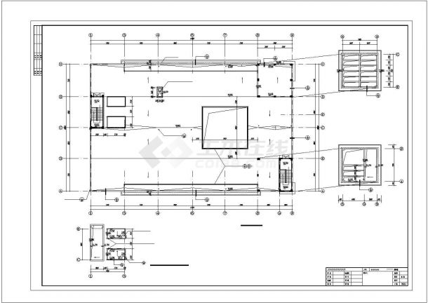 综合楼建筑设计方案及施工全套CAD图-图一