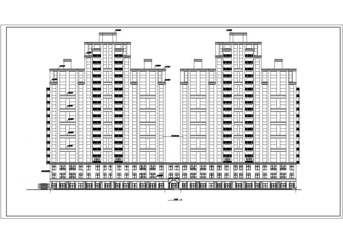 某地21层商住楼建筑施工图纸（节点详细）_图1