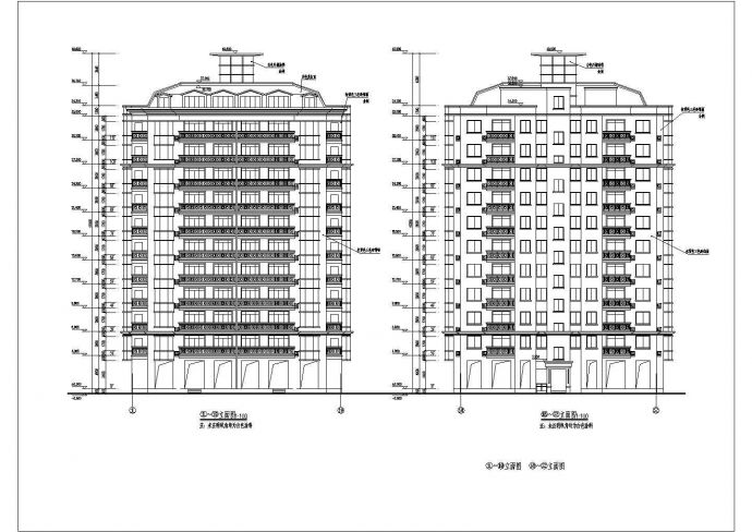 某地11层框架结构住宅楼建筑设计施工图_图1