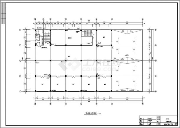 某单位二层框架结构厂房内给排水消防设计图-图二