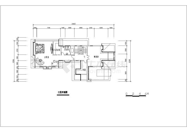 别墅经典户型建筑设计方案及施工全套CAD图-图一