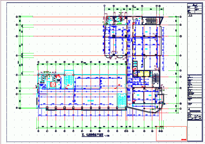 某地高层办公楼给排水CAD设计施工图纸_图1