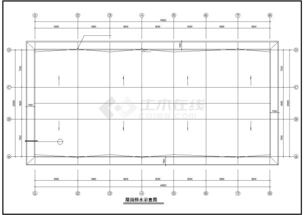 某一层餐厅建筑施工图纸（标注详细）-图一