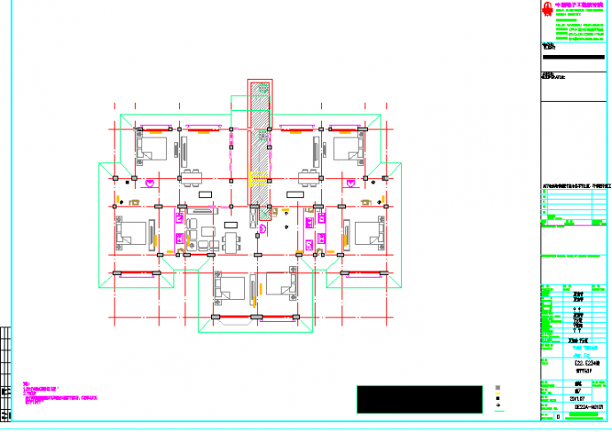 比较详细的六层住宅楼全套施工图（含建筑结构水电暖）_图1