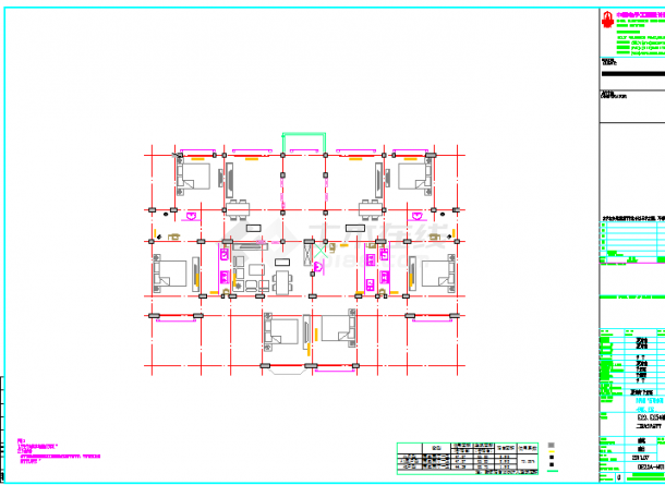 比较详细的六层住宅楼全套施工图（含建筑结构水电暖）-图二