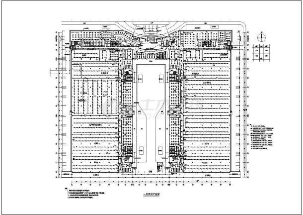 厂房电气照明设计方案及施工全套CAD图纸-图一