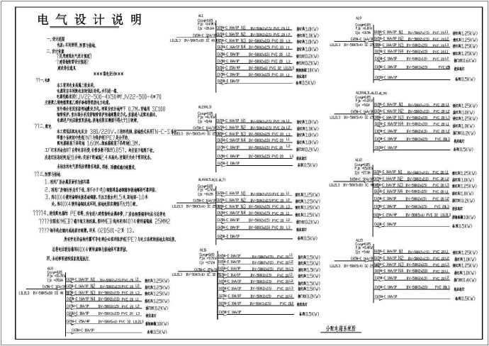 车间变配电室电气设计方案全套CAD图纸_图1