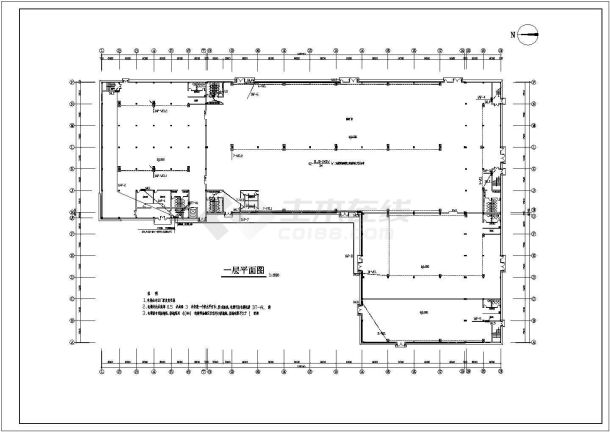 大型厂房电气系统设计方案全套CAD图纸-图一