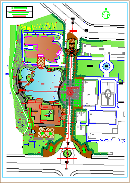 某专科学校校园景观规划设计总图纸-图一