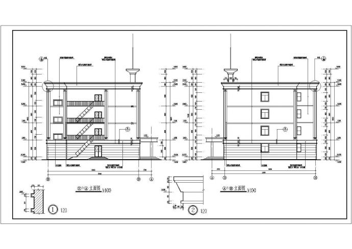 某地4层框架结构办公楼建筑设计扩初图_图1