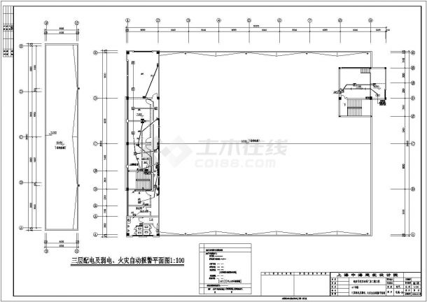 经济开发区标准厂房电气设计方案全套CAD图纸-图一