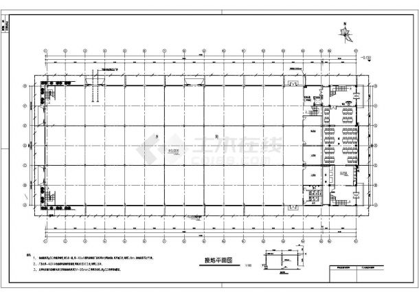 某厂房电气施工设计方案全套CAD图纸-图一