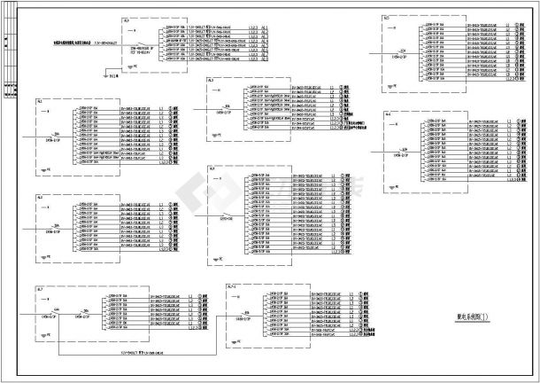 某集团项目厂房电气施工全套CAD图纸-图二