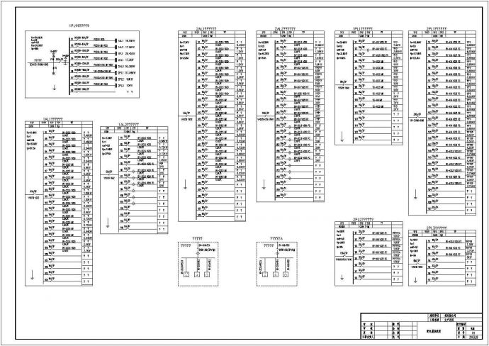 某时装厂全套电气设计方案及施工CAD平面图_图1