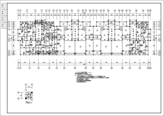 某地6层（带地下室）砖混结构住宅结构施工图_图1