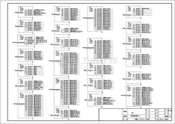 首饰厂电气施工设计方案及施工全套CAD图纸-图一