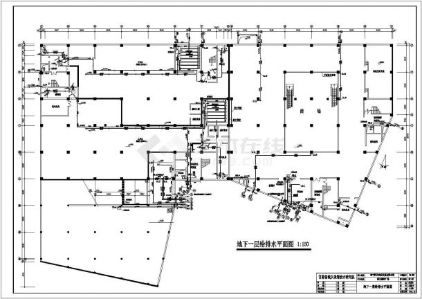 西宁市某九层一类高层商业楼给排水施工图设计-图二