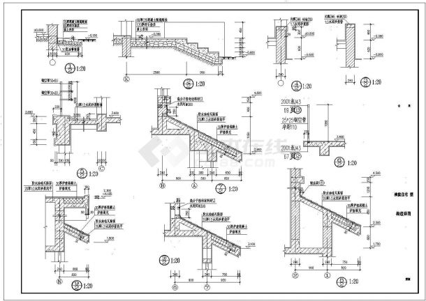 中西独院别墅建筑设计方案及施工全套CAD平面图-图一
