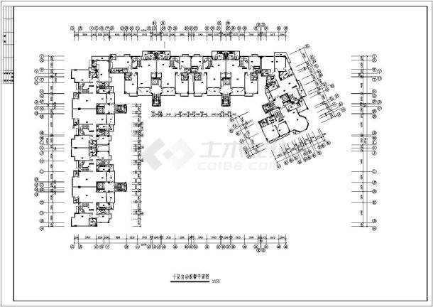 某地区御水雅筑B栋电气设计CAD施工图纸-图二