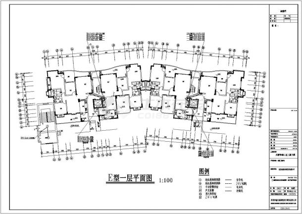 某地区住宅楼电气设计CAD施工图纸-图二
