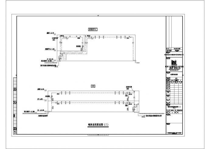 喷淋管道系统建筑设计方案及施工全套CAD图_图1