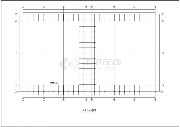 某地跨桥结构施工平立剖面CAD布置图-图一