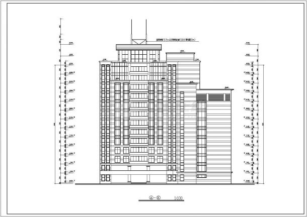 某地十三层框架结构医院建筑设计方案图纸-图二
