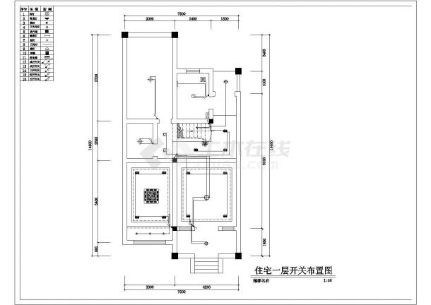 某住宅楼室内装修cad施工设计详情全套图纸-图一