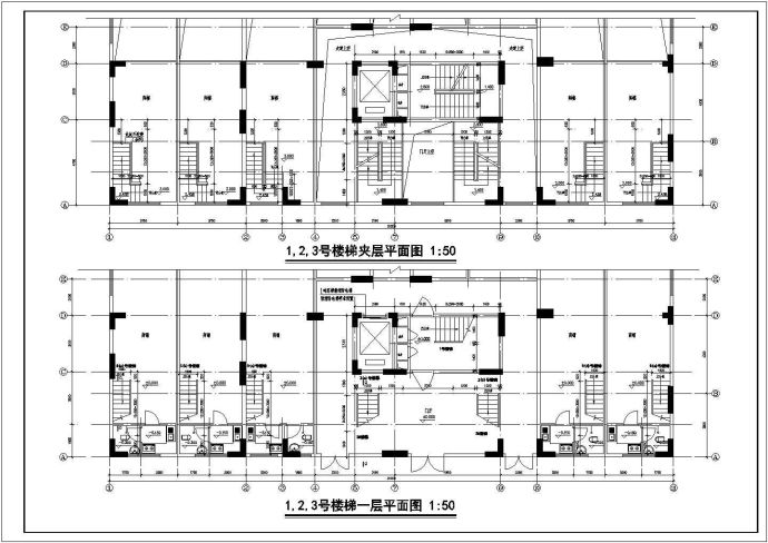 高层住宅建筑设计CAD施工大样图_图1