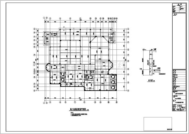 某地区框架异形柱别墅结构设计施工图-图二