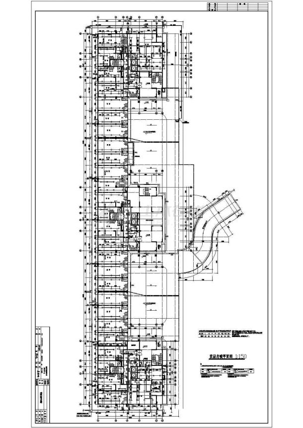 某十八层商住楼给排水设计施工图纸-图一