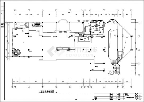 某市四星级大酒店给排水CAD设计施工图-图二