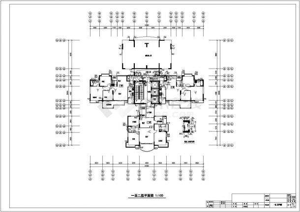 某地地下车库人防给排水CAD设计施工图-图二