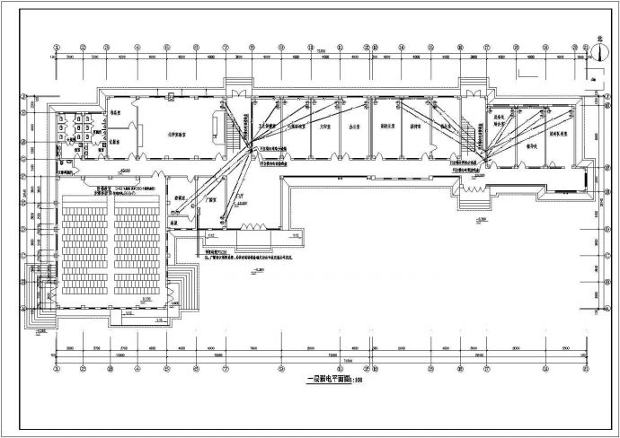 某科技楼电气设计方案CAD施工图_图1