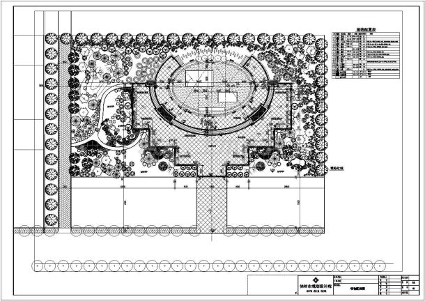 【江苏】市民文化广场施工设计全套图纸-图一