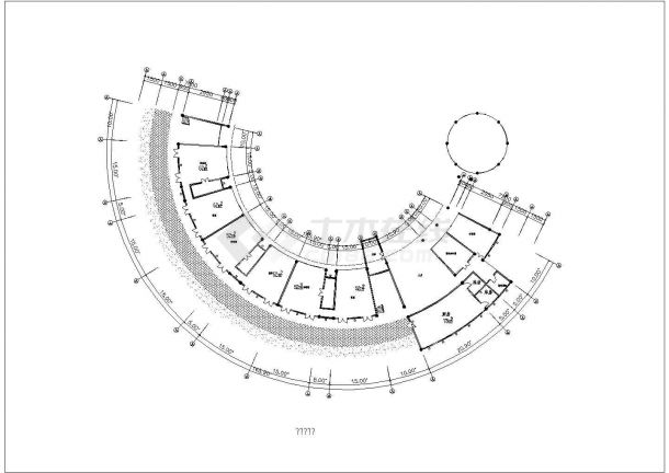 某地小型幼儿园方案建筑cad图纸-图二