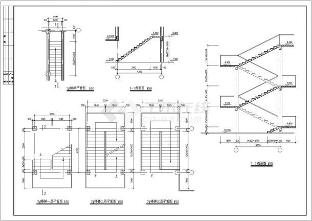 某仿三层古清式公建建筑CAD设计施工图纸-图一