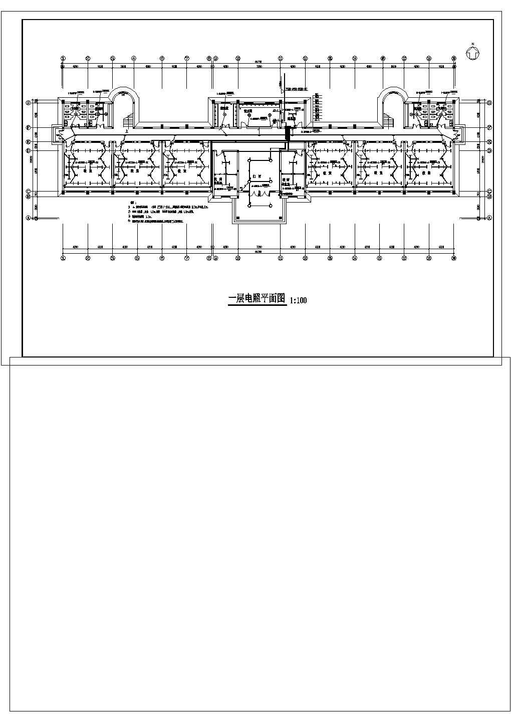 学校电气设计方案及施工全套CAD图纸