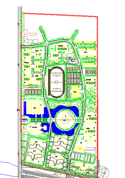 某地新校区建筑规划图（节点详细）-图一