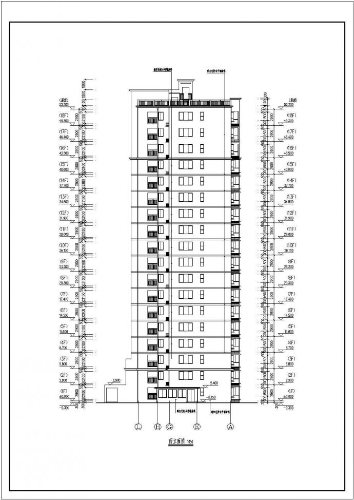某地18层框架剪力墙结构住宅楼建筑设计施工图_图1