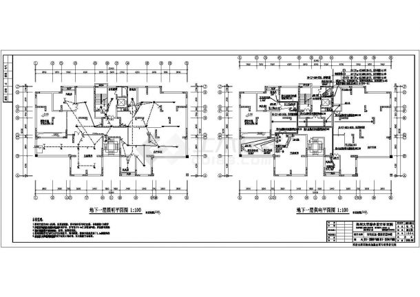 紫荆花园一栋18层住宅楼电气设计施工图-图一