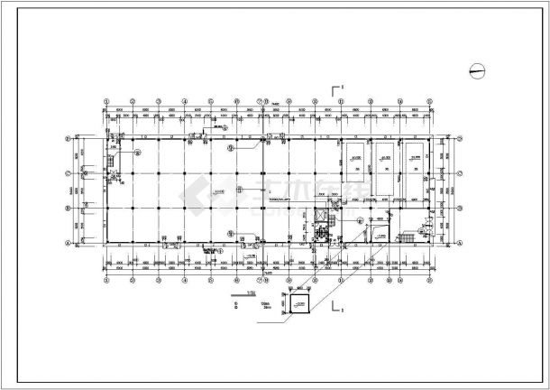 某城市某厂房建筑结构施工图（标注详细）-图二