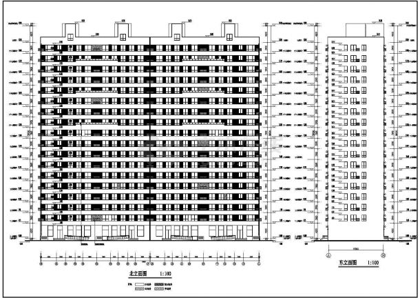 济南某地18层剪力墙结构住宅建筑设计方案图纸-图一