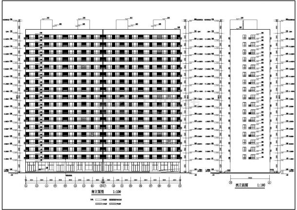 济南某地18层剪力墙结构住宅建筑设计方案图纸-图二