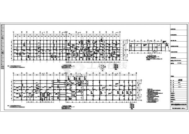 深圳联能3层废水池结构施工图纸（地下一层）-图二