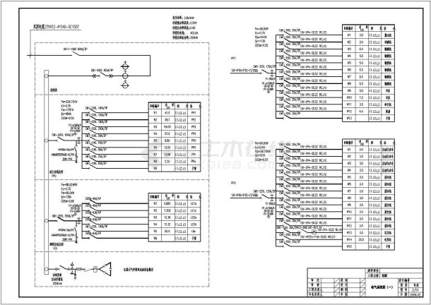 某电地区大型车间动力、照明电气施工图纸-图二