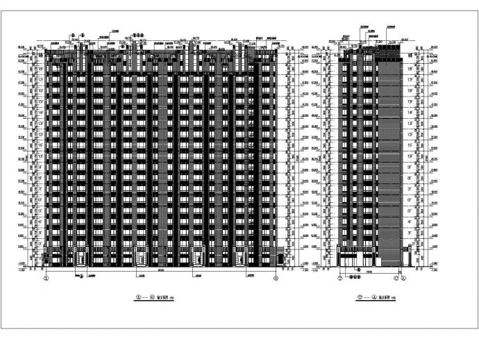 某地十八层框架剪力墙结构高层住宅建筑设计施工图纸_图1