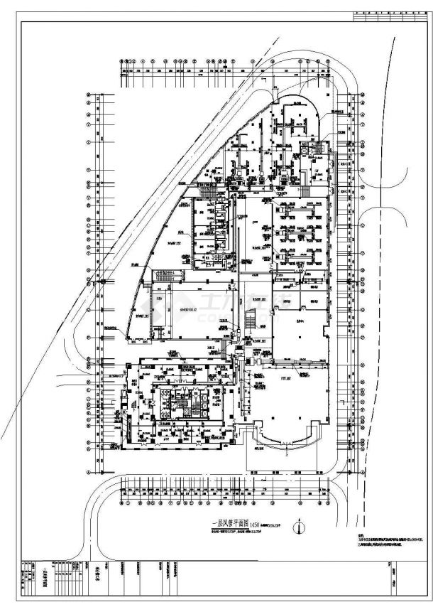 某地高层综合楼空调暖通CAD设计施工图-图二